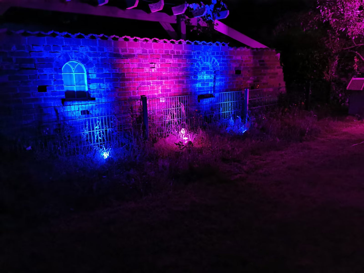 8xAkku Beleuchtung IP65 RGB BBP44 Outdoor *VERMIETUNG*