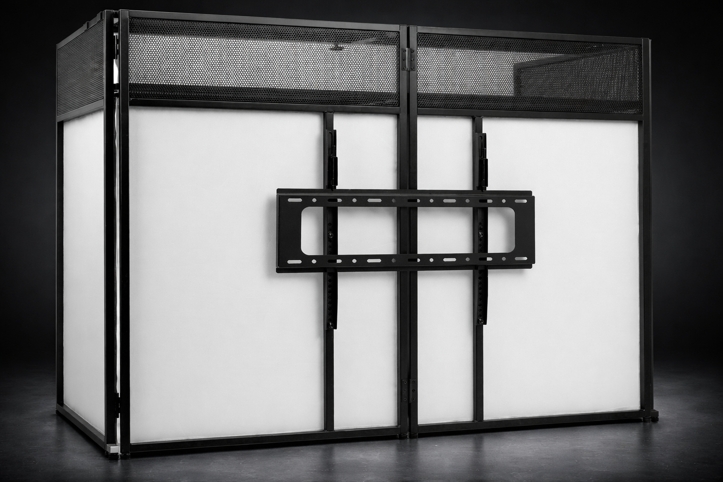 Vonyx DB6 faltbares DJ-Booth System Pro mit TV-Halterung *VERMIETUNG*
