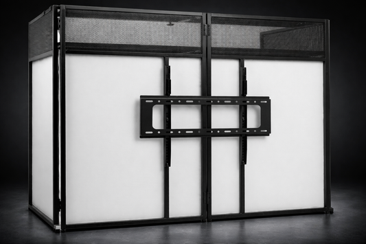 Vonyx DB6 faltbares DJ-Booth System Pro mit TV-Halterung *VERMIETUNG*