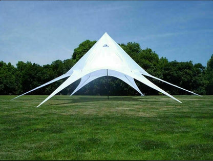 Gartenpartyset, Licht, Ton und Überdachung, Sternzelt *VERMIETUNG*