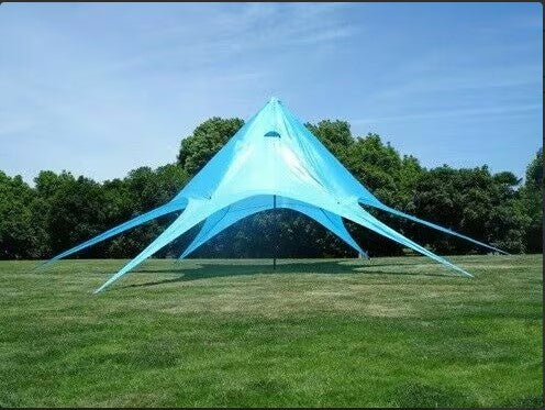 Sternzelt, Festzelt, Partyzelt 10m Blau *VERMIETUNG*